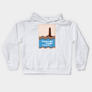 Tierra del Fuego Argentina, Les Eclaireurs lighthouse Kids Hoodie